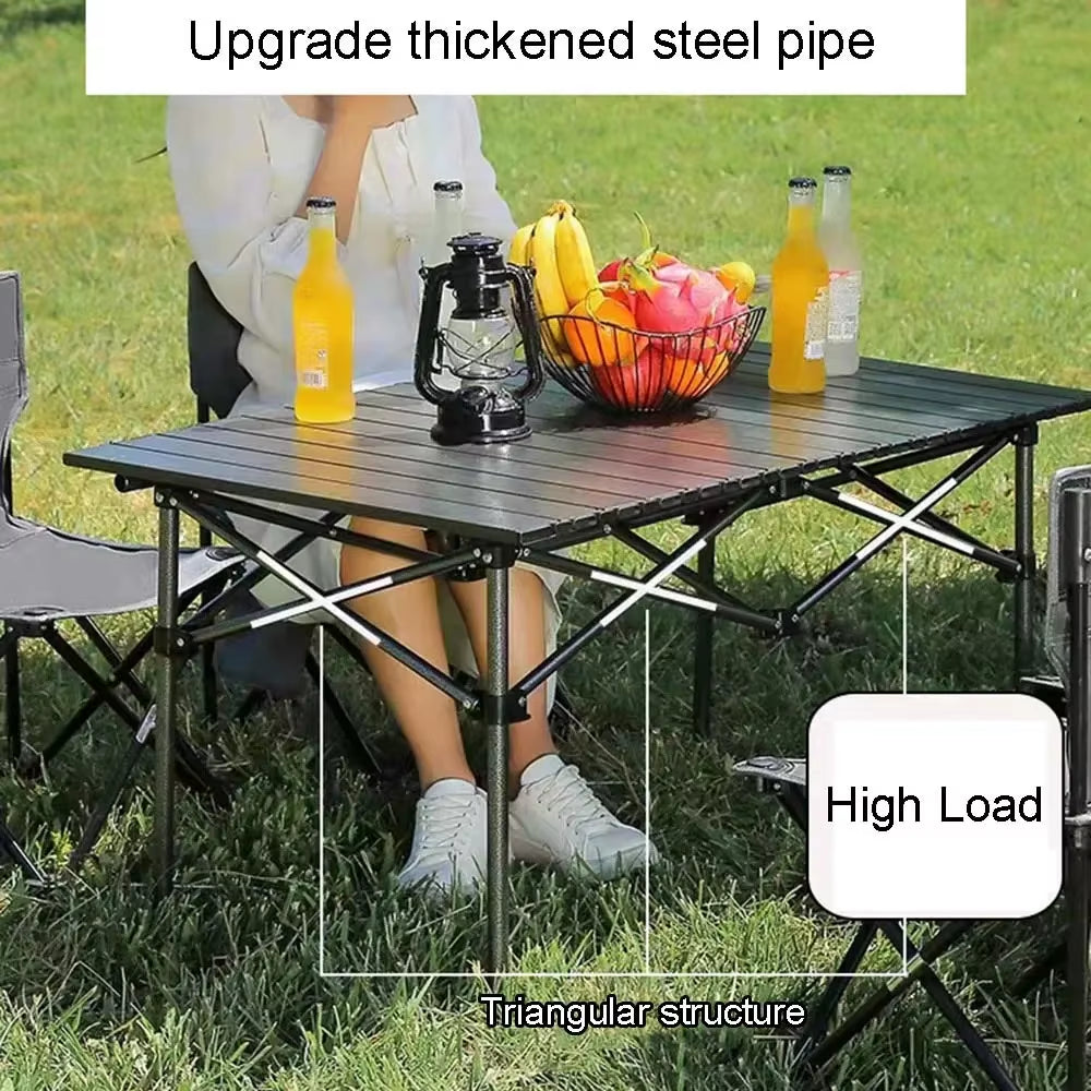Outdoor Folding Tables Folding Camping Table Aluminum Alloy Barbecue Table Chicken Roll Table Tourist Picnic Tables 롤테이블테이블 캠핑용