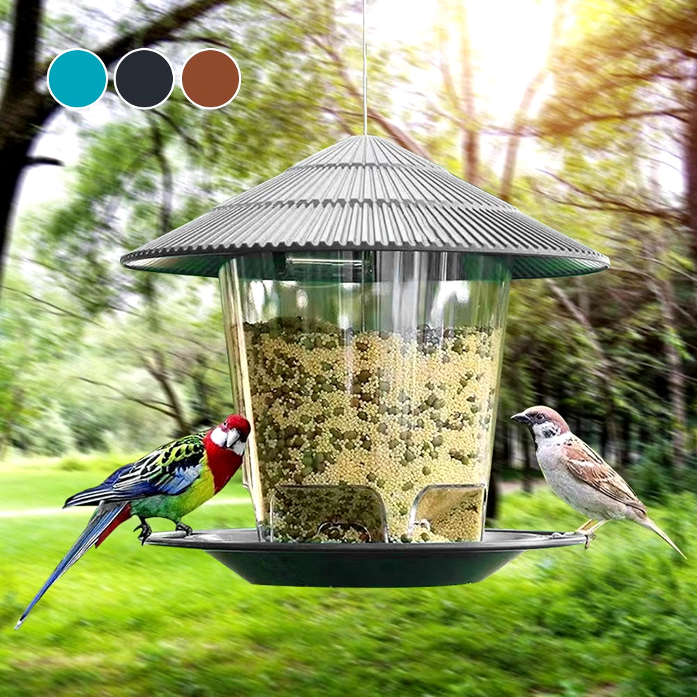 Bird Feeder Automatic Foot Feeding Tool Outdoor Bird Feeder Hanging Nut Feeding Multiple Hole Dispenser Holder Food Container