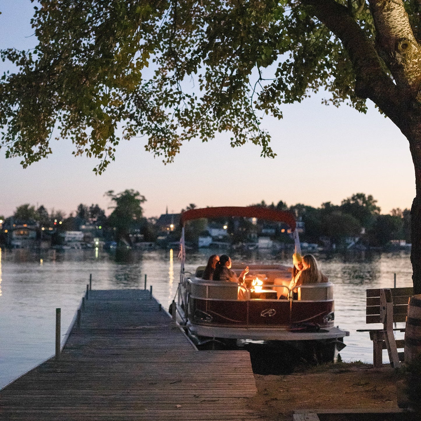 Pontoon Boat Fire Pit