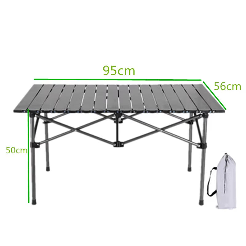 Outdoor Folding Tables Folding Camping Table Aluminum Alloy Barbecue Table Chicken Roll Table Tourist Picnic Tables 롤테이블테이블 캠핑용