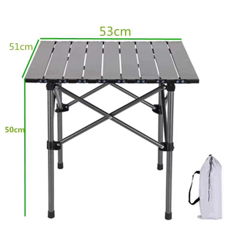 Outdoor Folding Tables Folding Camping Table Aluminum Alloy Barbecue Table Chicken Roll Table Tourist Picnic Tables 롤테이블테이블 캠핑용