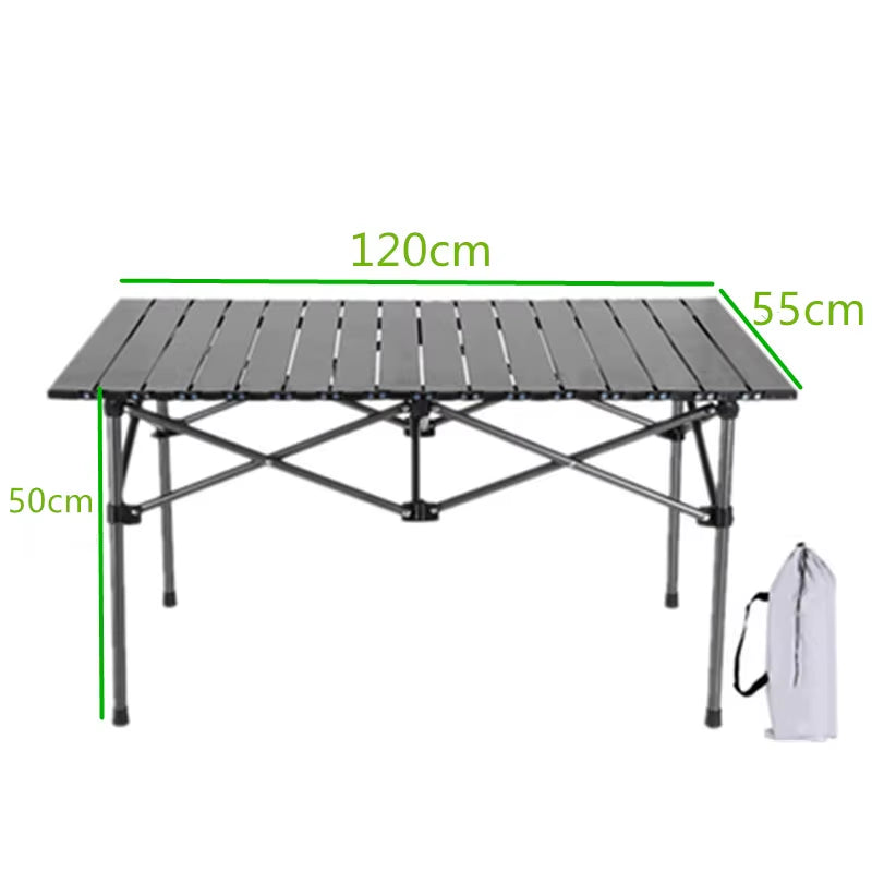 Outdoor Folding Tables Folding Camping Table Aluminum Alloy Barbecue Table Chicken Roll Table Tourist Picnic Tables 롤테이블테이블 캠핑용