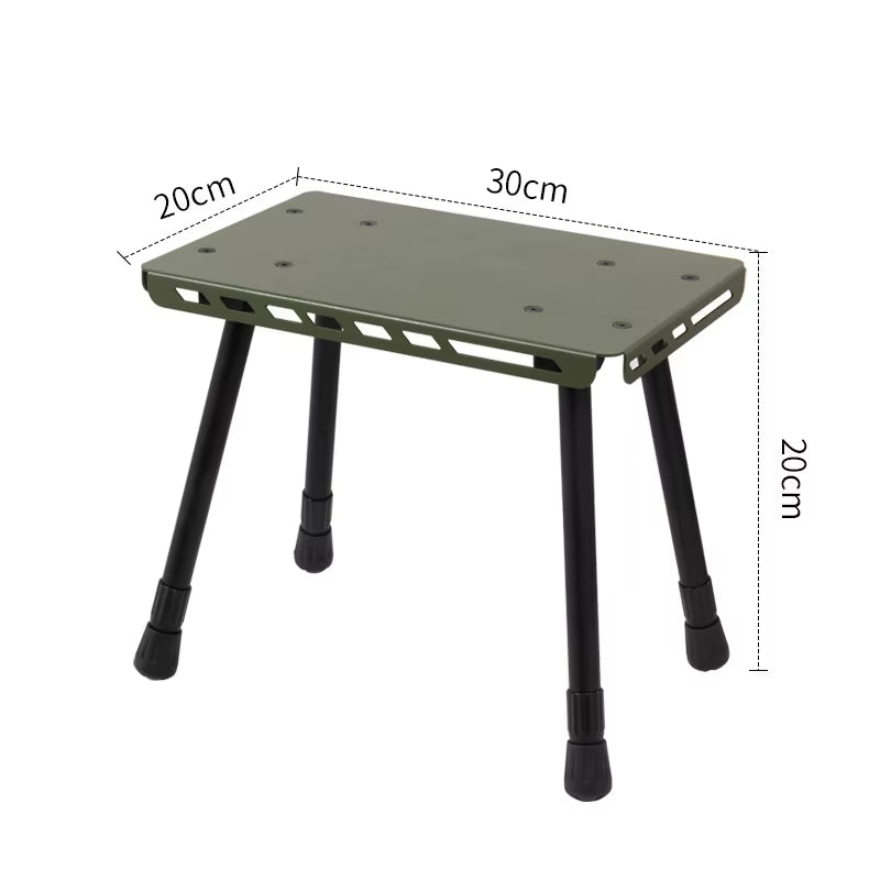 Outdoor Table and Chair Dual-Use Table, Liftable Portable Stool Outdoor Fishing Camping Chair Desk