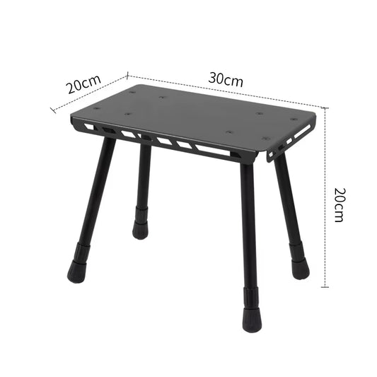 Outdoor Table and Chair Dual-Use Table, Liftable Portable Stool Outdoor Fishing Camping Chair Desk