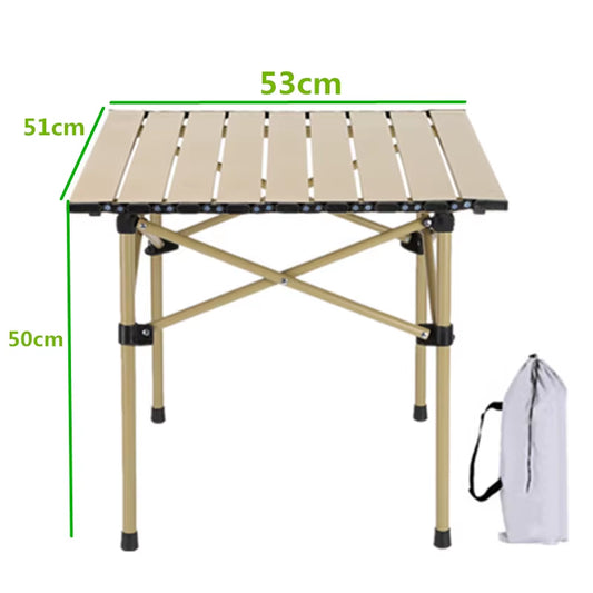 Outdoor Folding Tables Folding Camping Table Aluminum Alloy Barbecue Table Chicken Roll Table Tourist Picnic Tables 롤테이블테이블 캠핑용