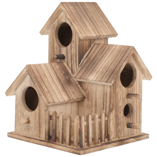 Cockatiel Nesting House Outdoor Bird House Outdoor Garden Bird House Wood Parakeet Nest Standing Feeder outside Toys Outdoor